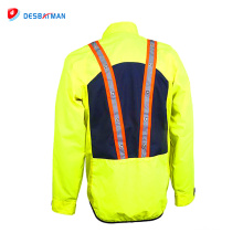 2018 profissional personalizado workwear LED jaqueta reflexiva de segurança